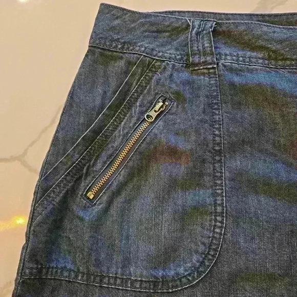 Lane Bryant Womens Plus Denim Skirt Built in Shorts Size 18 Blue - Picture 2 of 11